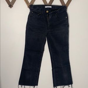 Moussy Cropped Flare Denim